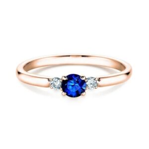Glory Petite Safir Verlobungsring Rosegold