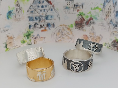 Original Paderborn Ringe Silber Stadtringe Paderborn Juwelier Sanetra