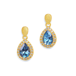 BERND WOLF Ohrhänger Antoinette Topas London Blue