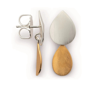 bastian ohrhänger silber bicolor drop