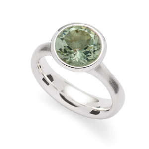 Silber Ring bastian grüner Amethyst