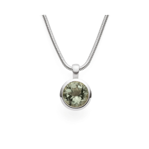 bastian inverun Anhänger Mystic Forest Silber grüner Amethyst