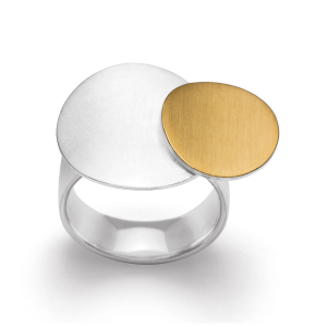 bastian inverun Ring Two Tone Silber